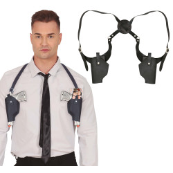 Dvojité policejní pouzdro s revolvery